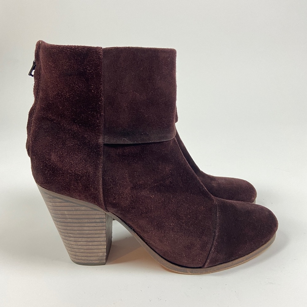 Dark Suede Rag & Bone Ankle Boots (sz 9 US women’s)
